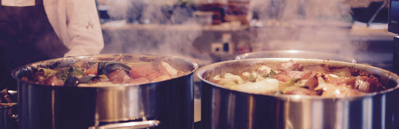 Cooking Stock In Pot 